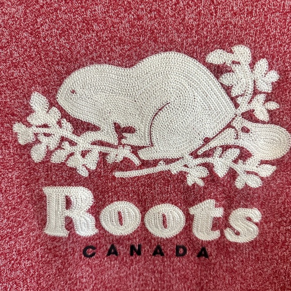 Roots Dresses & Skirts - Roots Canada Heathered Red Sweatshirt Dress with Beaver Logo